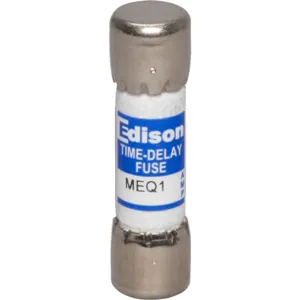 EDISON MEQ7 Fuse, Time-Delay, 7A, 500 VAC, Ferrule, Pack Of 10 | CV7NEZ