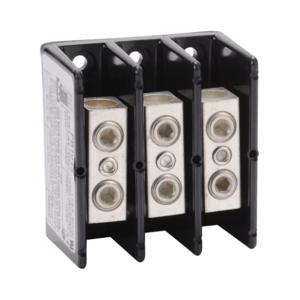 EDISON PB1013 Open Terminal Block, 175A, 3-Pole 2/0 Awg To 8 Awg, 1 Opening, 2/0 Awg To 8 Awg | CV7DJM