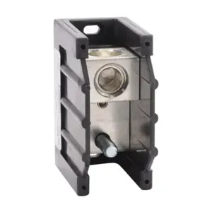 EDISON PB4011 Open Terminal Block, 380A, 1-Pole 500 Mcm To 6 Awg, 3/8-16 x 1 Stud, Panel Mount | CV7DJY