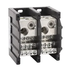 EDISON PB5122 Open Terminal Block, 570A, 2-Pole, 2 Openings, 300 Mcm To 4 Awg | CV7DKC