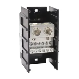 EDISON PB7121 Open Terminal Block, 760A, 1-Pole, 2 Openings, 500 Mcm To 6 Awg | CV7DKE