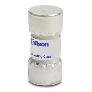 EDISON TJN1-1 Fuse, Class T, Current-Limiting, Extremely Fast-Acting, 1A, 300 VAC, Ferrule | CV7NFY