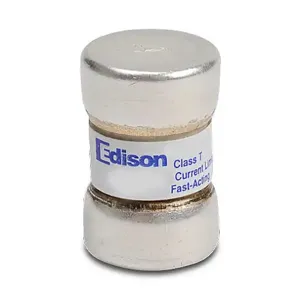 EDISON TJN60 Fuse, Class T, Current-Limiting, Extremely Fast-Acting, 60A, 300 VAC, Pack Of 10 | CV7NHH