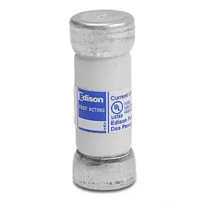 EDISON TJS1 Fuse, Class T, Current-Limiting, Extremely Fast-Acting, 1A, 600 VAC, Pack Of 10 | CV7NHU