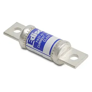 EDISON TJS100-1 Fuse, Class T, Current-Limiting, Extremely Fast-Acting, 100A, 600 VAC, Knife Blade | CV7NHX