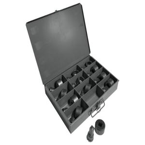 EDWARDS MFG PD1260 Square Punch And Die Set, 12 Piece, with Storage Case | CL3XPM