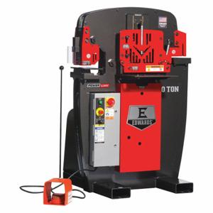 EDWARDS MFG IW50-3P460-AC500 Ironworker, 460V AC /Three-Phase, 4 Stations, 50 Tonf Hydraulic Force, 23 A Current | CP4CQV 56LZ76