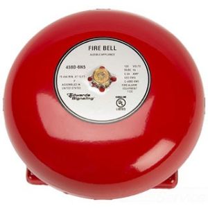 EDWARDS SIGNALING 438D-6N5 Vibrating Bell, 6 Inch Size, Fire Alarm | AA8AJL 16X281