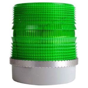 EDWARDS SIGNALING 92PLC-DFG-N5 Leichtes Blitzlicht, Doppelblitz, grün, 120 VAC, 1/2 Zoll Leitung | CF4NZR