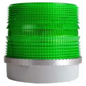 EDWARDS SIGNALING 92G-R5 Strobe Light, Green, 240VAC, 5 5/8 Inch Dia. | CF4NYY