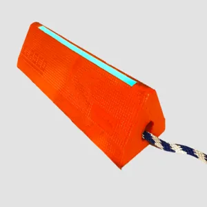 ELASCO PRODUCTS EAC16O-GLOW Aircraft Chock, Glow and Reflector, 16 Inch Size, Orange | CE8QGV