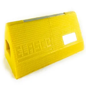 ELASCO PRODUCTS EAC24Y-GLOW Aircraft Chock, Glow and Reflector, 24 Inch Size, Yellow | CE8QGZ