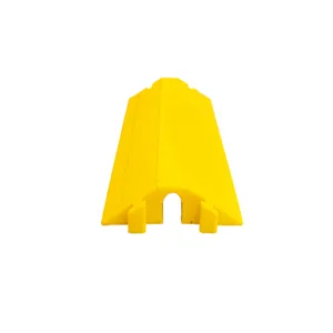 ELASCO PRODUCTS ED2210-Y Cable Guard, Heavy Duty, 1 Channel, Drop Over, Yellow | CE8QJA