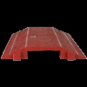 ELASCO PRODUCTS ED8200-R Cable Guard, Medium Duty, 1 Channel, Drop Over, Red | CE8QJE