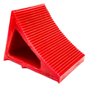 ELASCO PRODUCTS EWC5-R-1 Wheel Chock, Small, 6 Inch Size, Red, Polyurethane | CE8QHF