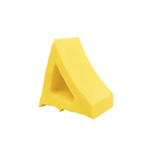 ELASCO PRODUCTS EWC6-Yellow Wheel Chock, Medium, 7 Inch Size, Yellow, Polyurethane | CE8QHL