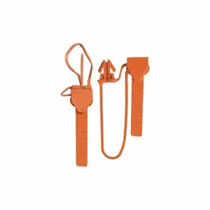 ELC SECURITY PRODUCTS 011N13PL1PPOR Padlock Seals, Plastic, 1/4 Inch Length x 1/4 Inch Width, Orange | CP4DAE 49AH59