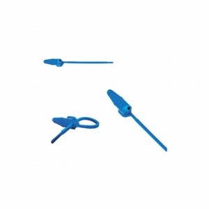 ELC SECURITY PRODUCTS 061N14PPBL Pull-Tight Seals, 4 13/16 Inch Strap Length, 37 Lb Breaking Strength, Blue, Blue | CP4DAQ 49AH43