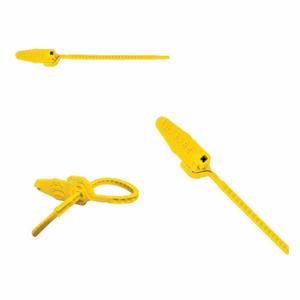 ELC SECURITY PRODUCTS 061N14PPYL Pull-Tight Seals, 4 13/16 Inch Strap Length, 37 Lb Breaking Strength, Yellow, Yellow | CP4DAU 49AH46