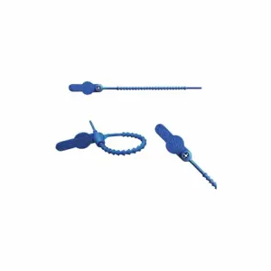 ELC SECURITY PRODUCTS 065N14PPBL Pull-Tight Seals, 4 3/8 Inch Strap Length, 24 Lb Breaking Strength, Blue, Blue | CP4DBA 49AH47