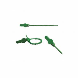 ELC SECURITY PRODUCTS 065N14PPGR Pull-Tight Seals, 4 3/8 Inch Strap Length, 24 Lb Breaking Strength, Green, Green | CP4DBB 49AH48