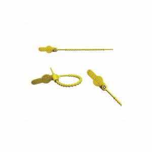 ELC SECURITY PRODUCTS 065N14PPYL Pull-Tight Seals, 4 3/8 Inch Strap Length, 24 Lb Breaking Strength, Yellow, Yellow | CP4DBE 49AH51
