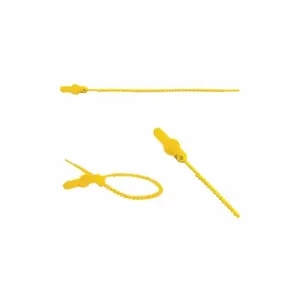 ELC SECURITY PRODUCTS 065N21PPYL Pull-Tight Seals, 7 1/8 Inch Strap Length, 24 Lb Breaking Strength, Yellow, Yellow | CP4DCN 49AH56