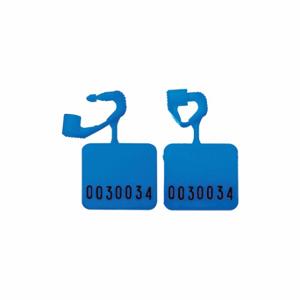 ELC SECURITY PRODUCTS 092H01PPBL Padlock Seals, Plastic, 11/64 Inch Length x 3/32 Inch Width, Blue | CP4DAM 49AH66