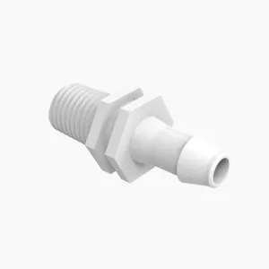 ELDON JAMES A1-3-200WN Adapter, 1/16 NPT Thread Size, 3/16 Inch Barb, White Nylon | CJ8CTZ