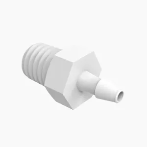 ELDON JAMES A1032T-1-200WN Adapter, 10-32 Taper Thread Size, 1/16 Inch Barb, White Nylon | CJ8CLW