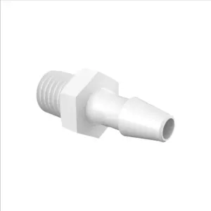 ELDON JAMES A1428-2-200MN-QC Adapter, 1/4-28 UNF Thread Size, 1/8 Inch Barb, Medical Nylon | CJ8CVK