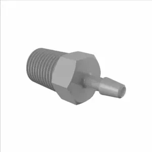 ELDON JAMES A4B-2.5PVDF Adapter, 1/4 BSPT Thread Size, 5/32 Inch Barb, Gray Kynar 740 | CJ8DFP