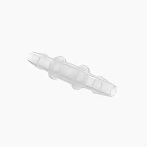 ELDON JAMES C0-1-200NK7 Straight Coupler, 1/16 Inch Inside Dia., Natural Kynar 740 | CJ8DZX