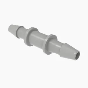 ELDON JAMES C0-2-200PVDF Straight Coupler, 1/8 Inch Inside Dia., Gray Kynar 740 | CJ8ECW