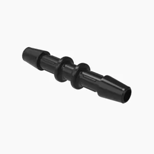 ELDON JAMES C0-2.5GFBN Straight Coupler, 5/32 Inch Inside Dia., Glass Filled Black Nylon | CJ8EBT