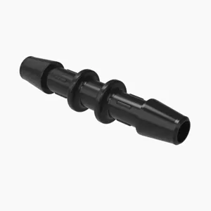 ELDON JAMES C0-3BN Straight Coupler, 3/16 Inch Inside Dia., Black Nylon | CJ8EDG