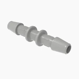 ELDON JAMES C0-3PVDF Straight Coupler, 3/16 Inch Inside Dia., Gray Kynar 740 | CJ8EDR