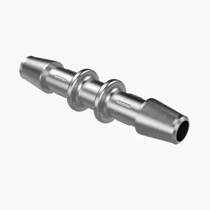 ELDON JAMES C0-3SS Straight Coupler, 3/16 Inch Inside Dia., Stainless Steel | CJ8EDT