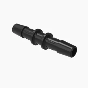 ELDON JAMES C0-5GFBN Straight Coupler, 5/16 Inch Inside Dia., Glass Filled Black Nylon | CJ8EEU