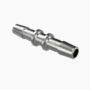 ELDON JAMES C0-5SS Straight Coupler, 5/16 Inch Inside Dia., Stainless Steel | CJ8EFC