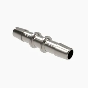 ELDON JAMES C0-6SS Straight Coupler, 3/8 Inch Inside Dia., Stainless Steel | CJ8EFZ