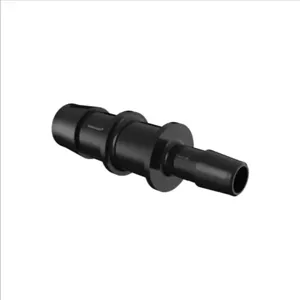 ELDON JAMES C10-6BN Reduction Coupler, 5/8 x 3/8 Inch Inside Dia., Black Nylon | CJ8EJG