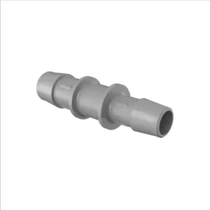 ELDON JAMES C10-8PVDF Reduction Coupler, 5/8 x 1/2 Inch Inside Dia., Gray Kynar 740 | CJ8EKD