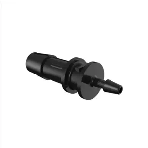 ELDON JAMES C6-2GFBN Barbed Reduction Coupler, Inch Size, Glass Filled Black Nylon | CJ8EYD