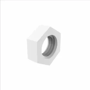 ELDON JAMES HEX1032NN Hex Nut, 10-32 UNF Thread Size, 0.363 Inch Flat, 0.135 Inch Thick, Natural Nylon | CJ8NHD