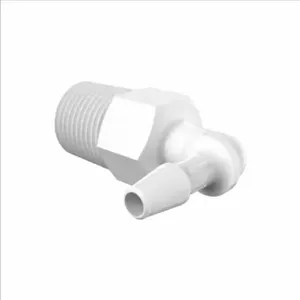 ELDON JAMES L2-2PP Non Animal Derived Polypropylene Elbow, 1/8 NPT Size, 1/8 Inch Barb | CJ8FWH