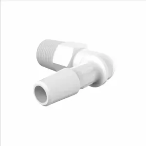 ELDON JAMES L2B-4WP White Polypropylene Elbow, 1/8 BSPT Size, 1/4 Inch Inside Dia. | CJ8FZC