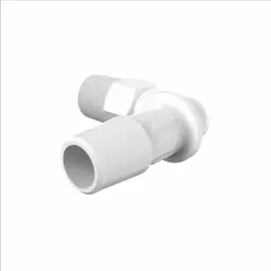 ELDON JAMES L2B-6WP White Polypropylene Elbow, 1/8 BSPT Size, 3/8 Inch Inside Dia. | CJ8FZX