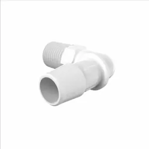 ELDON JAMES L4-8WN White Nylon Elbow, 1/4 NPT Size, 1/2 Inch Inside Dia. | CJ8GCQ