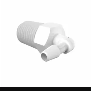 ELDON JAMES L4B-2.5WP White Polypropylene Elbow, 1/4 BSPT Size, 5/32 Inch Inside Dia. | CJ8GDB